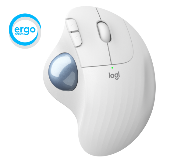 Logitech M575 Ergo Trackball biała - 631354 - zdjęcie 2